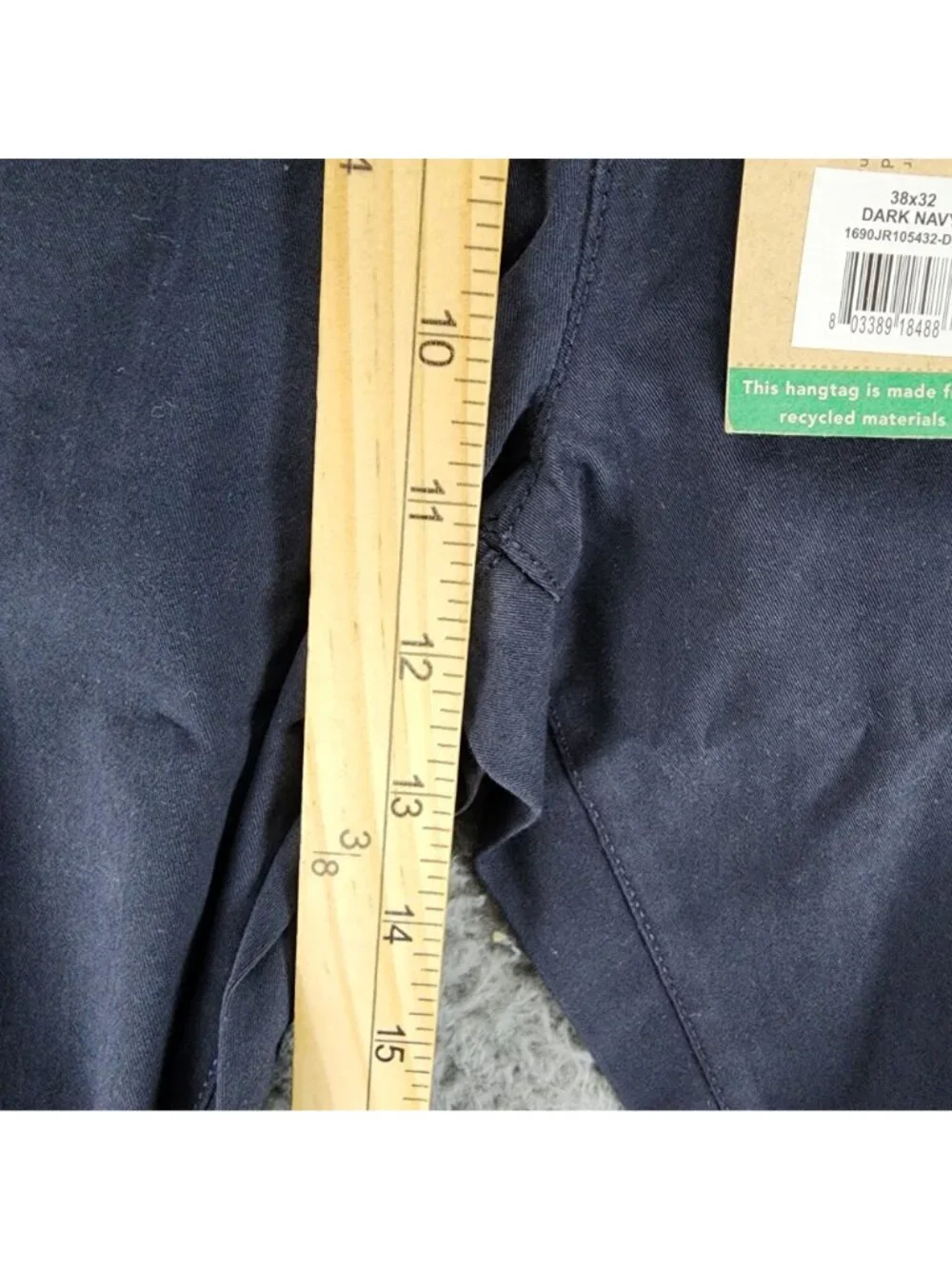 Tailor Vintage Pants Mens 38x32 Blue Stretch High Rise Classic Fit *NWT*